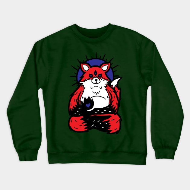 Spirit Fox Crewneck Sweatshirt by jonah block